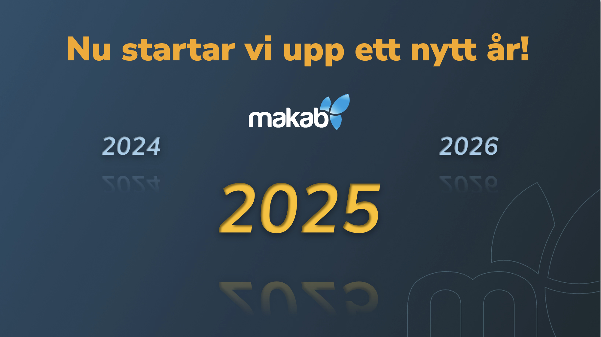 Nu startar vi upp ett nytt spännande år! 2025.